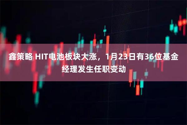 鑫策略 HIT电池板块大涨，1月23日有36位基金经理发生任职变动